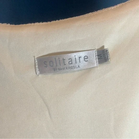 Bohemian Cream Lace Knit Maxi Dress size M - Picture 11 of 11